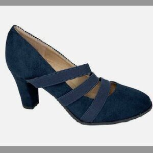Journee Collection Women's Loren Heels Navy Size 8